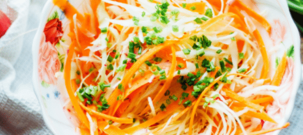 Salade met kipreepjes