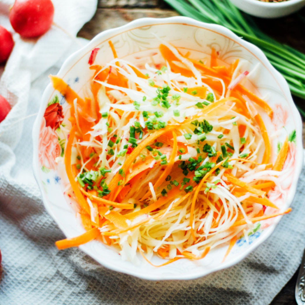 Salade met kipreepjes