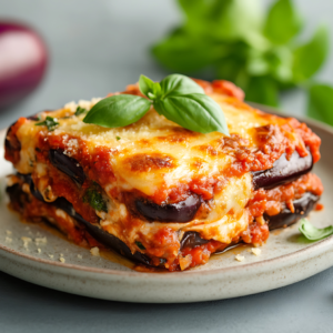 Aubergine lasagne