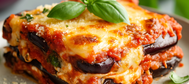 Aubergine lasagne