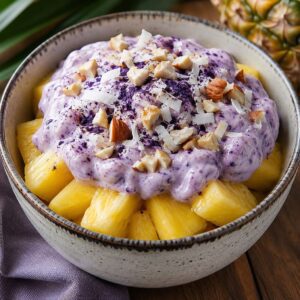 Dessert met ananas