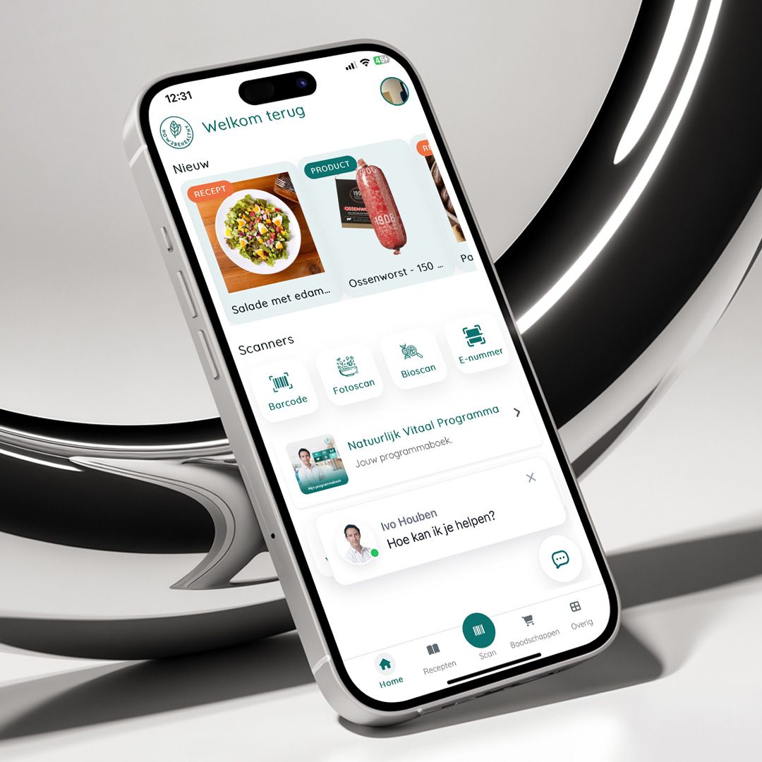 How2behealthy App met barcodescanner